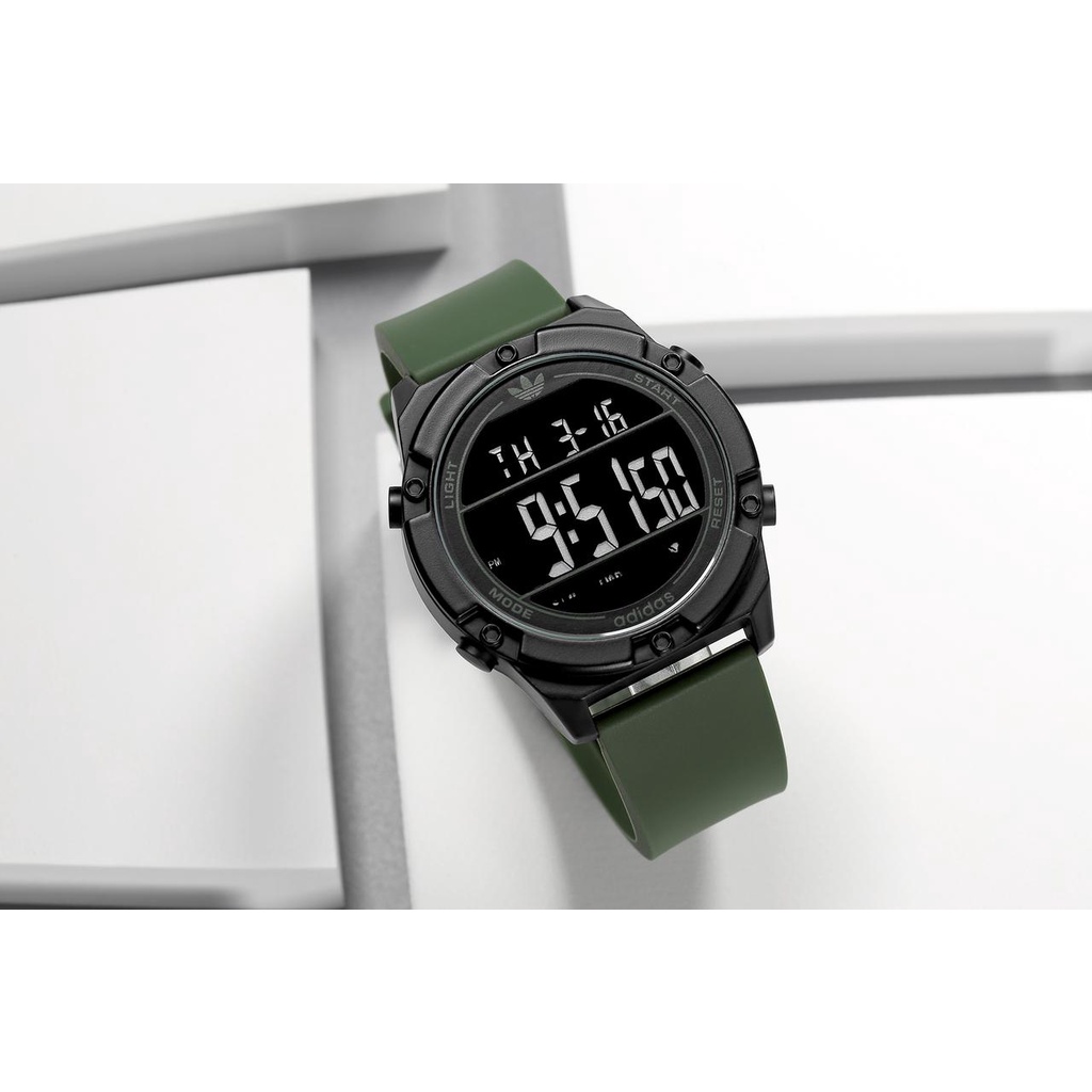 ( Bisa Cod ) Jam Tangan Pria Adidas Digital A9709HP Tali Rubber Free Box & Baterai Cadangan