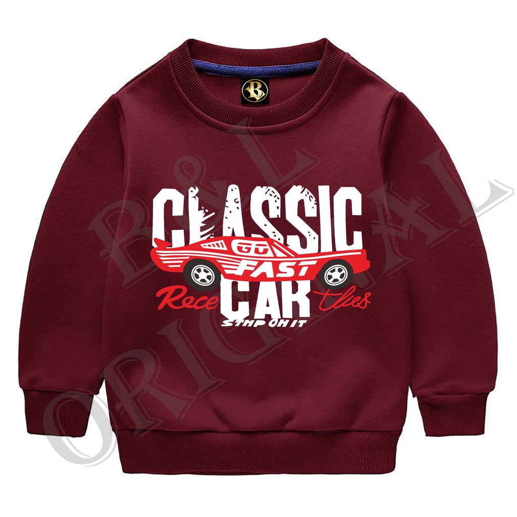 BS//COD//BAJU ANAK CLASSIC CAR//ATASAN KAOS TANGAN PANJANG//REAL PICTURE GQ