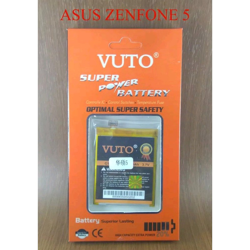 Double Power Battery Batre baterai Vuto Asus Zenfone 5 A500CG T00P T00J C11P1324