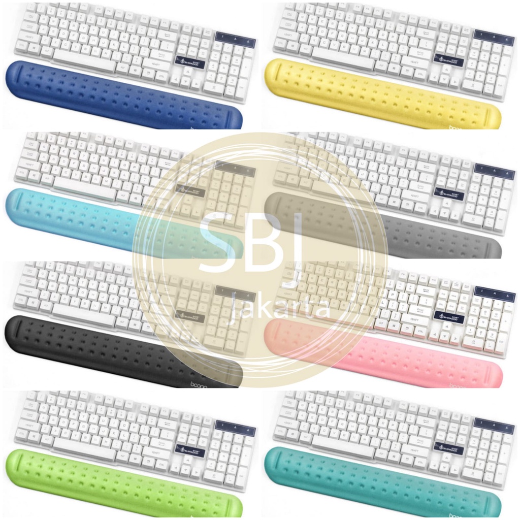 Baona Wrist Pad Memory Foam Keyboard Mouse / Wrist Rest Pad Baona Memory Foam Kualitas Premium