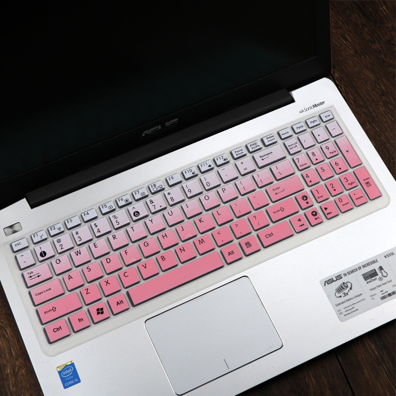 Soft Ultra-thin Silicone Laptop Keyboard Cover Protector Asus A555L K556U E502S 15.6 Inch