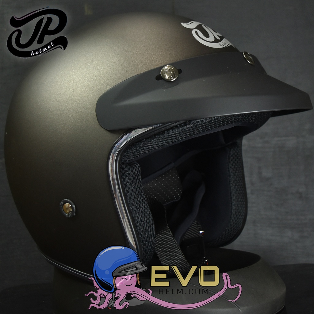 HELM BOGO JPX_JP NEW BIGIE_SOLID - GUN METAL DOFF / SILVER