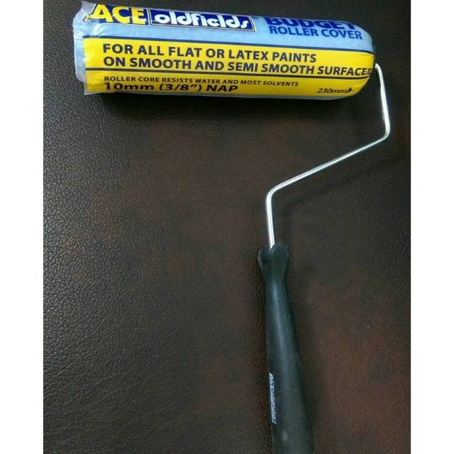 KUAS ROLL CAT TEMBOK MINYAK ACE HIGH QUALITY / GAGANG + BUSA BULU ROLL ACE ROL