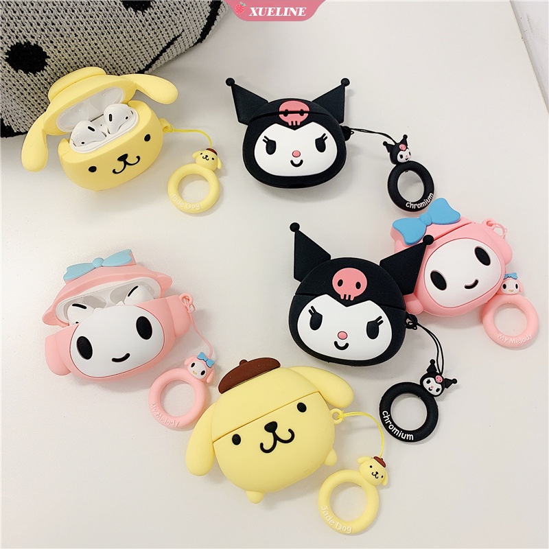 Soft Case Silikon Earphone Bluetooth Motif Sanrio Cullomi Pom Purin Untuk AirPods 1 2 3 pro