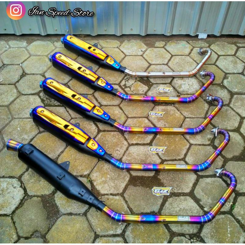 knalpot Tsugigi GJZ exhaust Purbalingga +Tameng twotone vixion, cbr, cb, jupiter