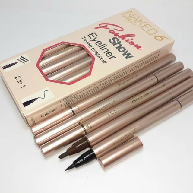 EYELINER &amp; EYEBROW NAKED6 PEINFEN 2IN1 seri 01