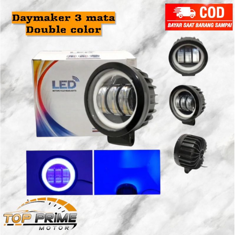 LAMPU TEMBAK DAYMAKER 3 MATA DOUBLE COLOURS