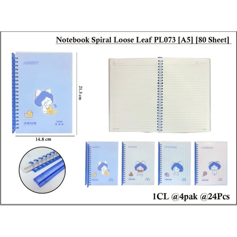 

map looseleaf vian a5 pl073isi 80 ring geser