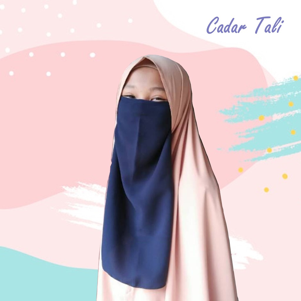 CADAR TALI WOLFIS PREMIUM BAHAN TEBAL TIDAK NERAWANG NIQAB WOLFIS