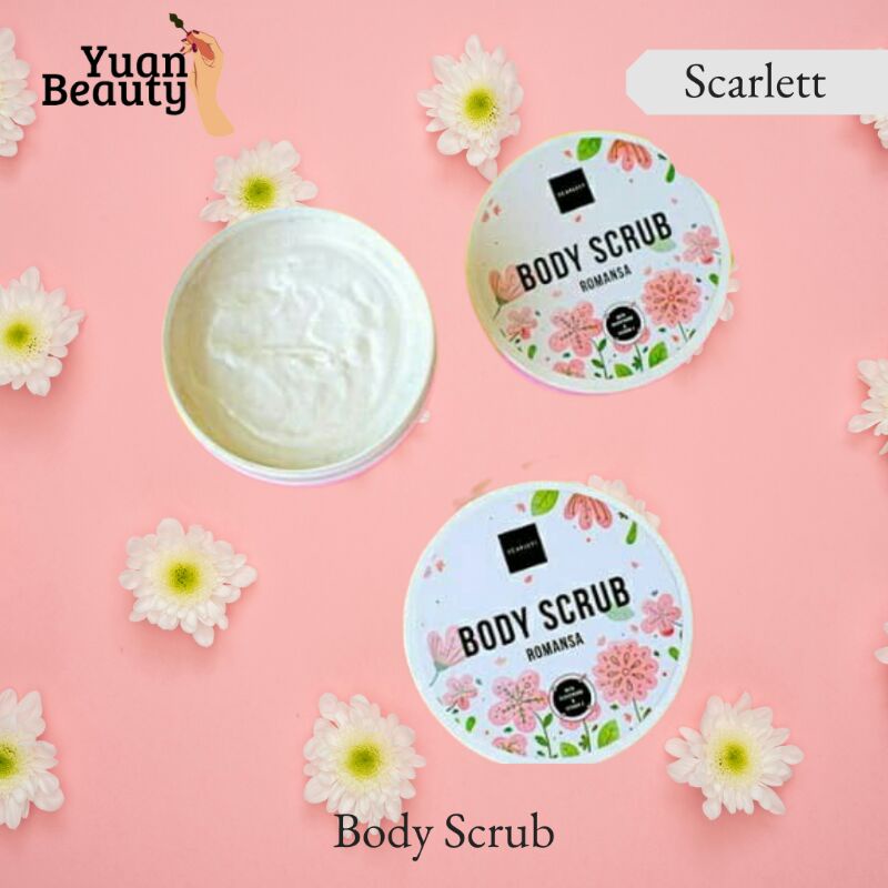 Whitening Body Scrub Romansa Scarlett Original by Felicya Angelista