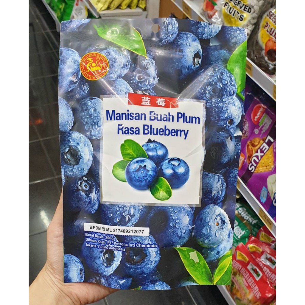 

Manisan Plum Rasa Bleberry 200g Chen Liang Ji