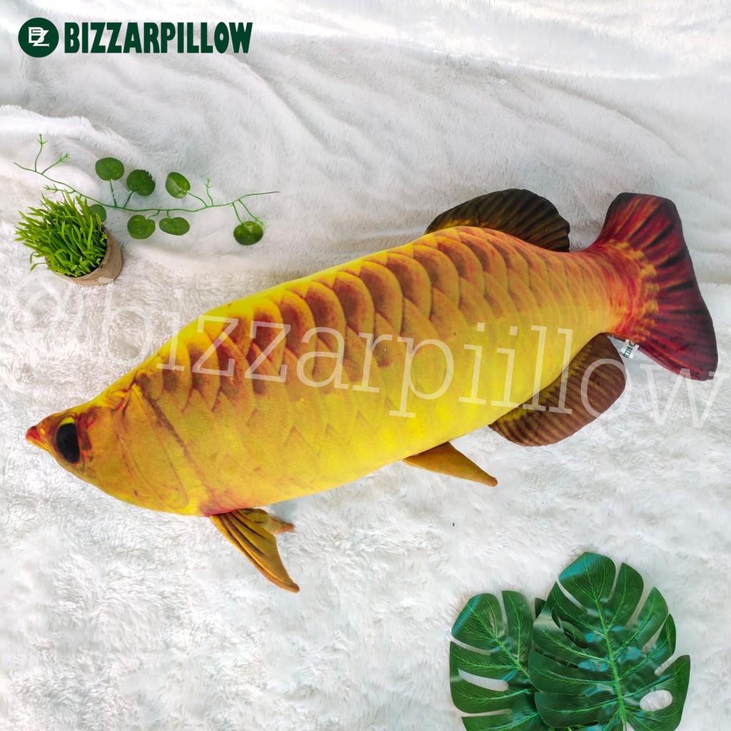 Bizzarpillow Bantal Arwana Super Red Bantal Ikan Arwana Jumbo BZ079