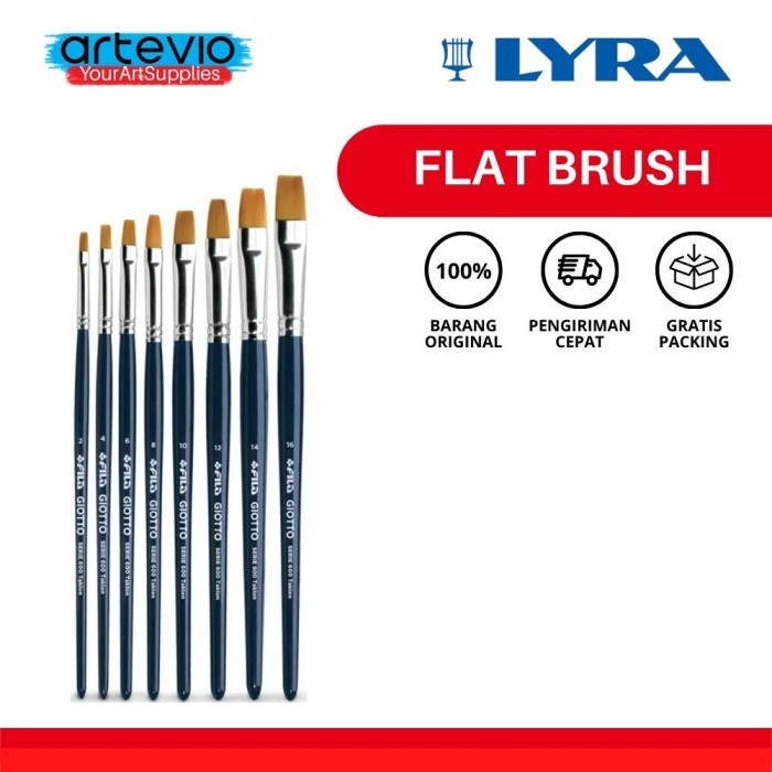 

Produk Terbaru Kuas Lukis Lyra Professional Taklon Art Brush Flat Tip - Satuan