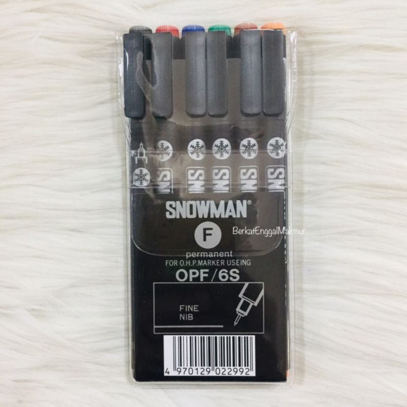 

Snowman Spidol Snowman Permanent OHP Marker OPF/6S
