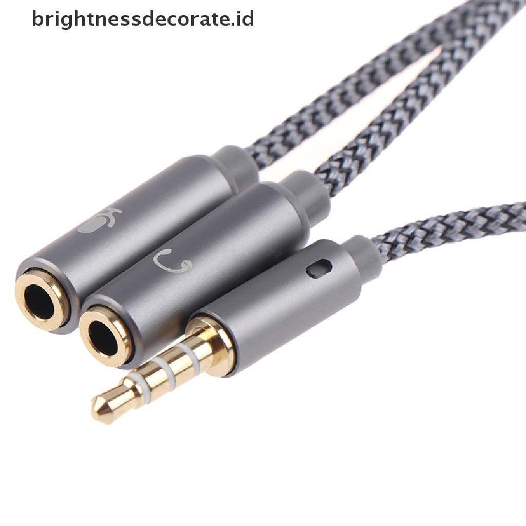 (Birth) Adaptor Splitter Jack Audio 3.5mm 1 Male Ke 2 Female Bentuk Y (Id)