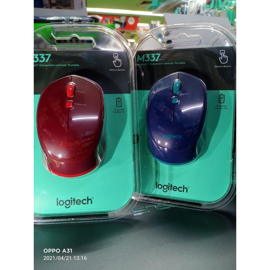 Mouse Bluetooth Logitech M337 Bluetooth Mouse - Android, Mac, Windows original 100% garansi resmi