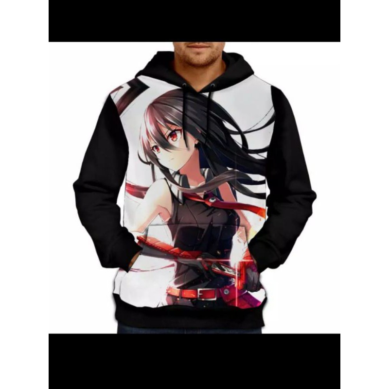 jaket Hoodie 3D Fullprint Anime Akame Ga Kill