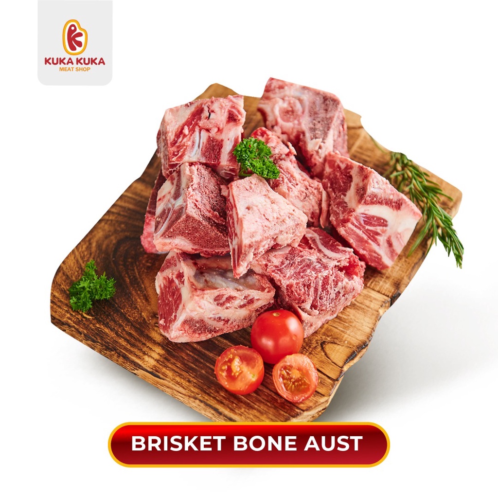 Brisket Bone Aus / Tulang Iga Sapi Import /  Backbone / Tulang Sapi Muda 1kg / 500gr