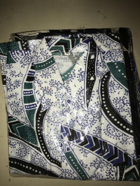 Bswart Batik Hrb026 Kenongo Hem Pendek Padi Pekalongan M L Xl Batik Pria Murah Modern Grosir
