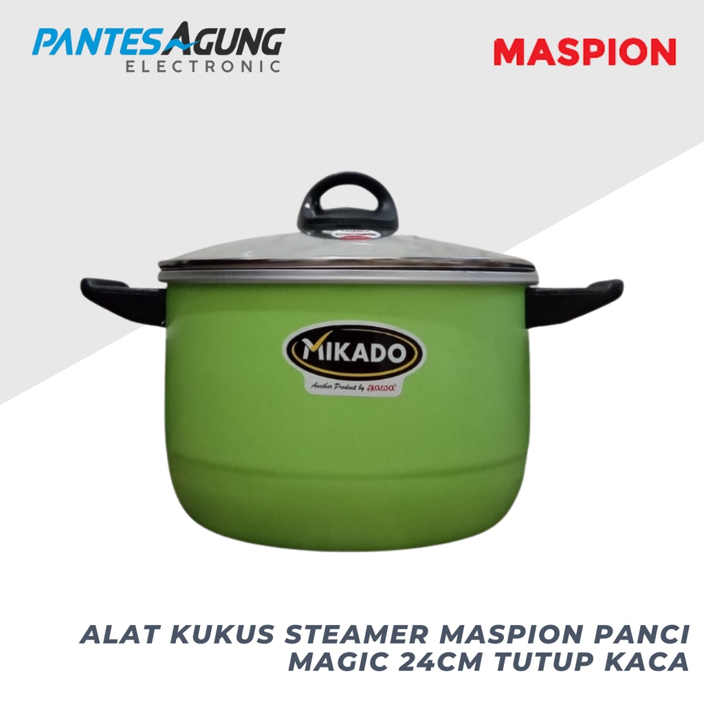 Alat Kukus Steamer Maspion Panci Magic 24cm Tutup Kaca