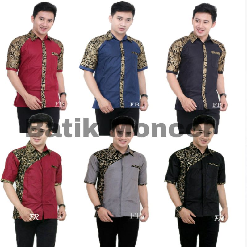 Kemeja Batik Cowok Baju Batik Pria Kantoran Batik Kerja