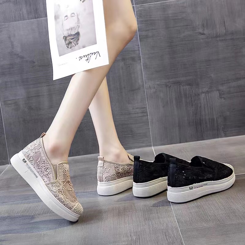 Sepatu Sandal Wedges Wanita Import Premium Quality F42