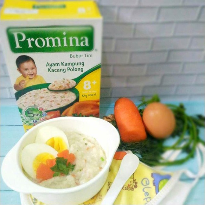 PROMINA Bubur Tim 6+ 8+ 100gr (ada 5 varian rasa) MPASI 6 Bulan 8 Bulan