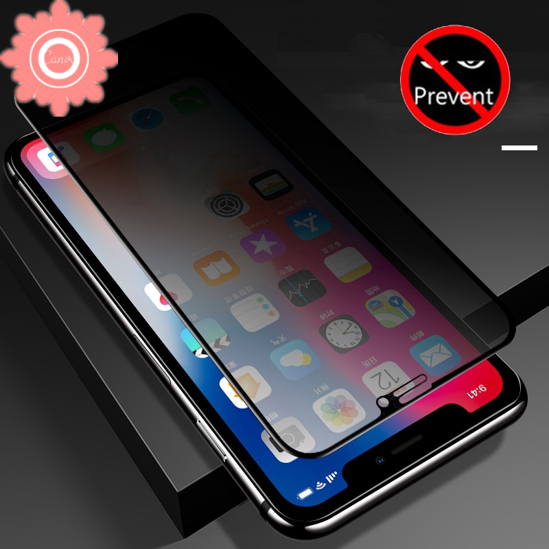 Pelindung Layar Tempered Glass Anti Spy Untuk Iphone 12 11 Pro Max Xs Xr X 12 11 Pro Max 7 8 6 Plus Se 2020