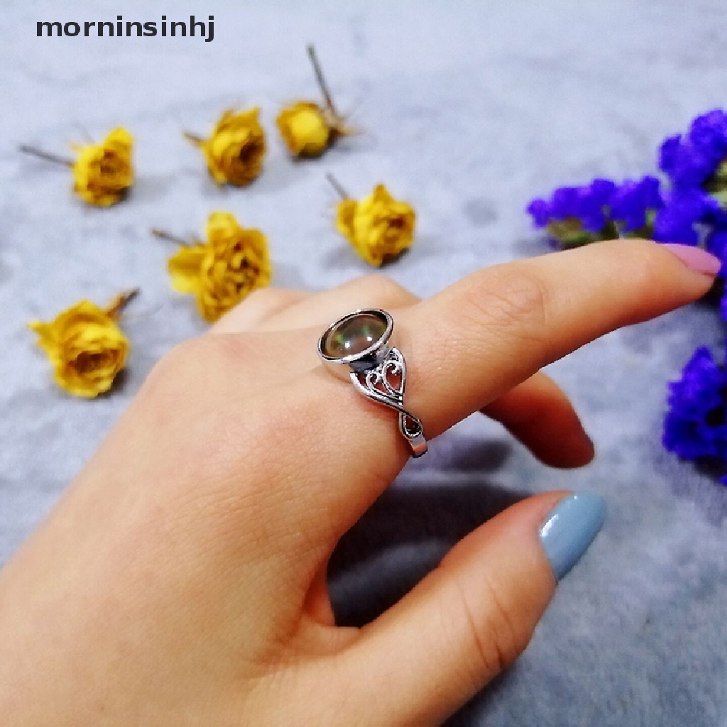 Mor Cincin Mood Ring Vintage Dapat Berubah Warna Sesuai Temperatur