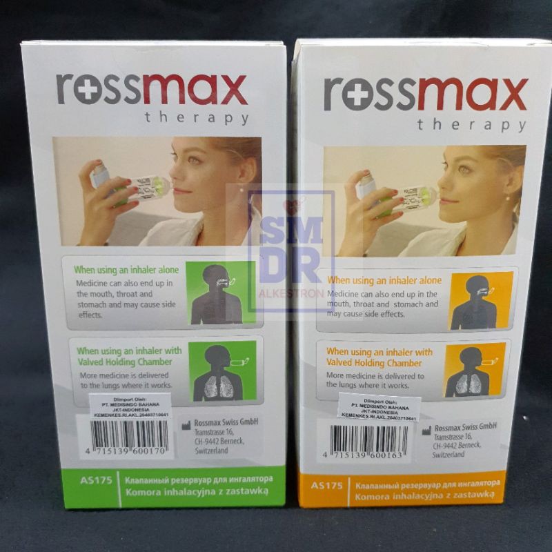 rossmax therapy respisatory valved holding chamber Aerochamber AS 175