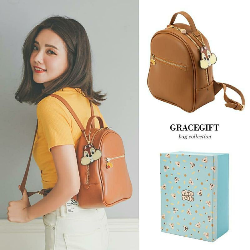 [READY STOCK] Gracegift x Disney Backpack/Ransel Chipdale