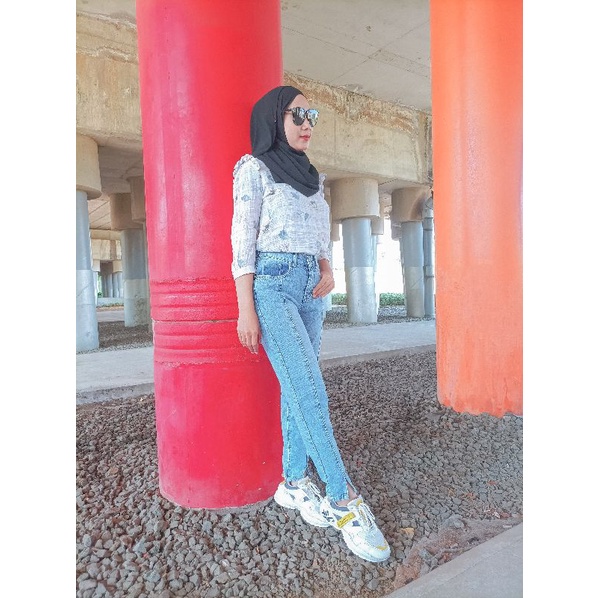 UPGRADE BAGGY JEANS CELANA UPGRADE