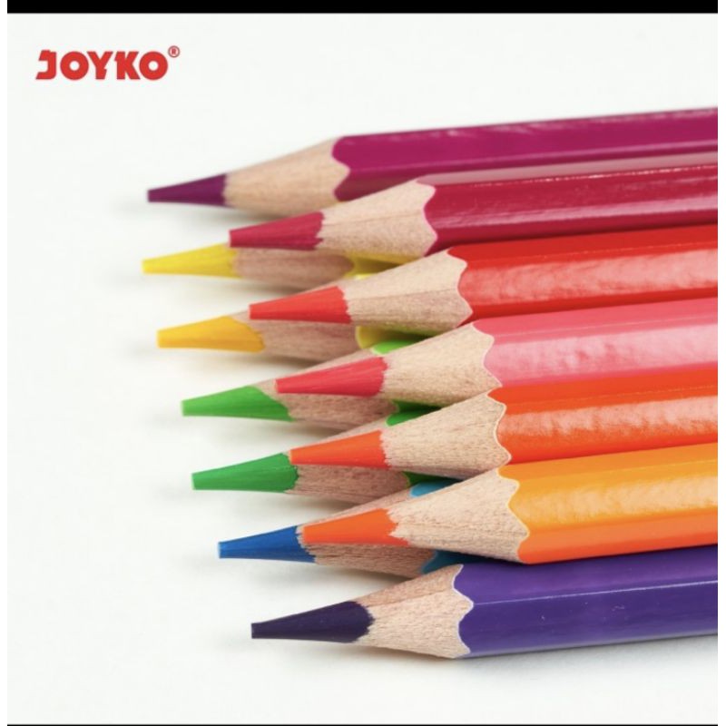 pensil warna NEON merek JOYKO CP124N 12warna-2