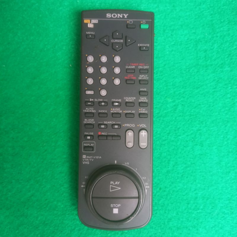 Remote VTR / TV VHS SONY Original Asli . RMT - V121A .