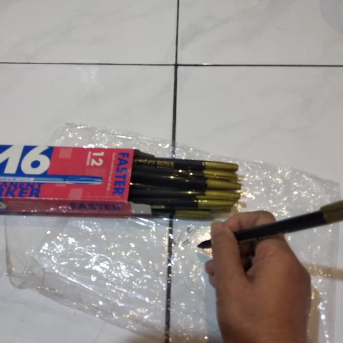 

1 LUSIN ( 12 BUAH) PULPEN PERMANENT MARKER PULPEN / BALLPOINT SPIDOL - HITAM TERLARIS!