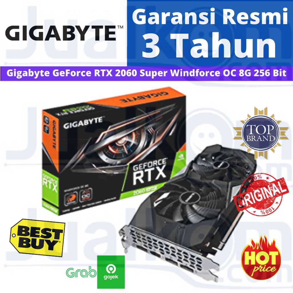 Gigabyte Geforce RTX 2060 Super Windforce OC 8GB DDR6 256 Bit Resmi