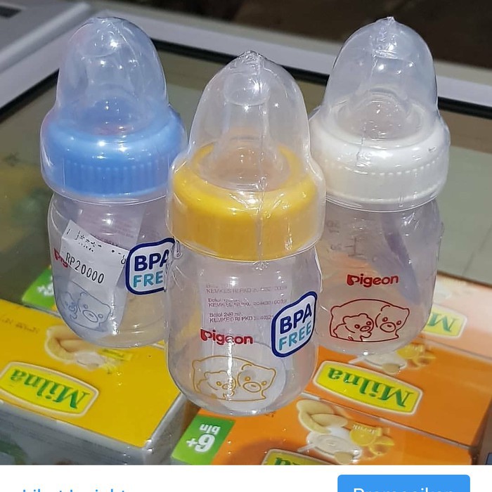 BOTOL SUSU pigeon kecil 60 ml/botol pigeon kecil 60 ml/botol dot pigeon kecil 60ml