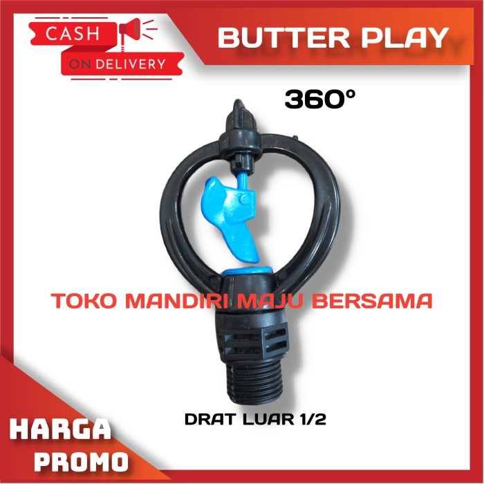 SPRINKLE / SPRINKLER TAMAN MODEL KUPU /BUTTERFLY BULAT DRAT LUAR 1/2