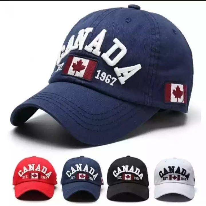 TOPI PRIA DISTRO ORI/ TOPI BASEBALL BORDIR CANADA/ TOPI PRIA DISTRO ORI/ TOPI UNISEX