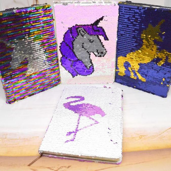 

Buku Agenda Notebook Sequins Unicorn dan Flamingo - Biru