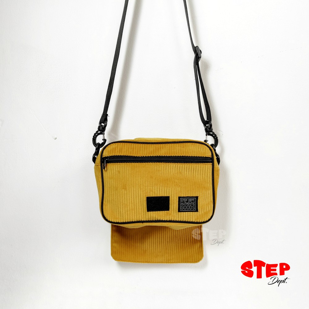 Tas Selempang Bergen Mustard Yellow - Slingbag Corduroy - Tas Step Dept.