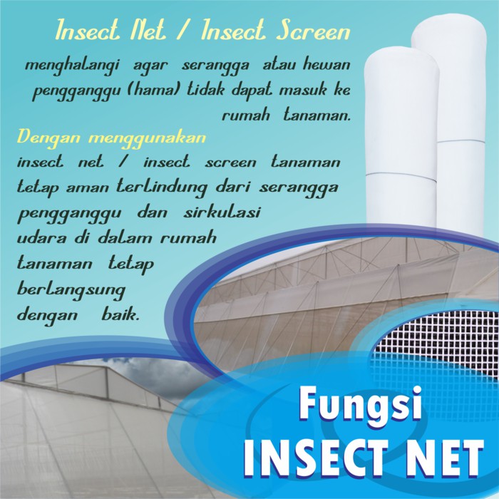 Insect Net Screen Net Kelambu - Jaring Penghalang Serangga - Lebar 2 m