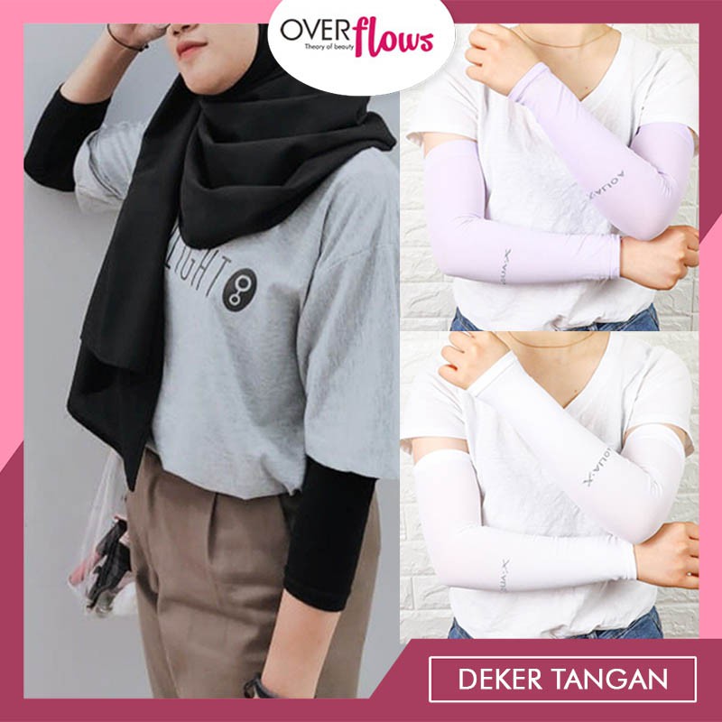 OVERFLOWS.ID Manset Deker Tangan Ala Korea Import Manset Lets Slim Lilac Biru Pink Hitam Putih