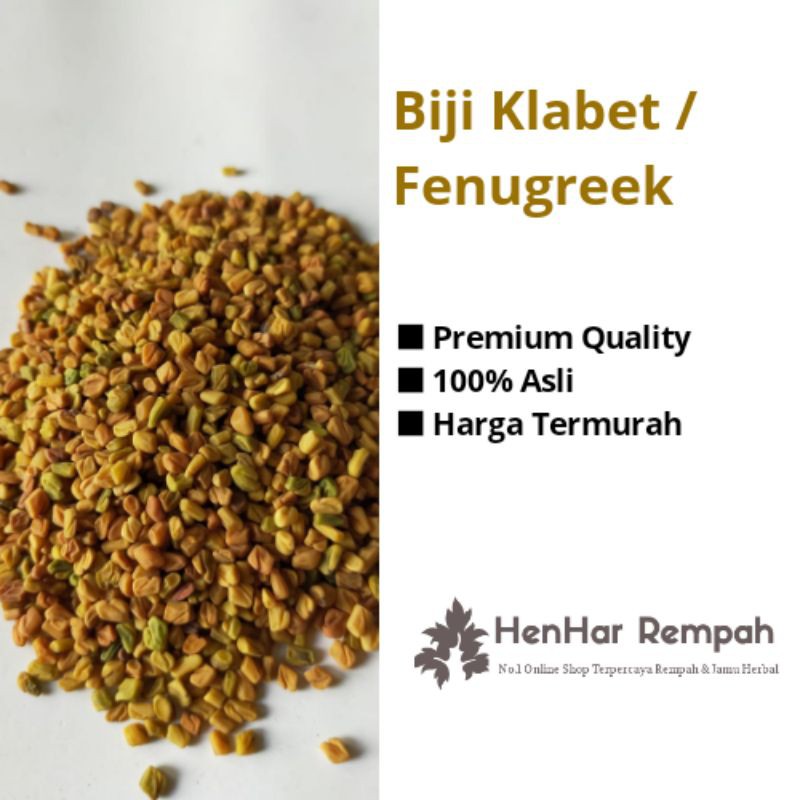 Jual [500 Gram] Fenugreek Biji Klabet Methi Seeds Halba Hulbah