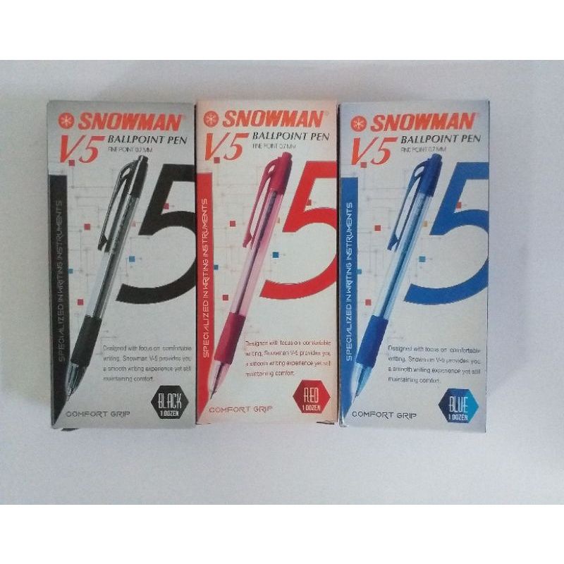 

Pulpen Snowman V-5 Semi Gel 0.7 1Box isi 12 pcs