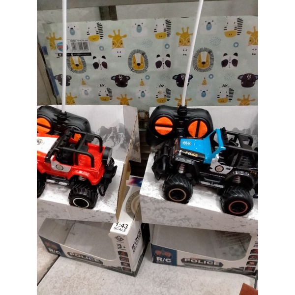 mobil remot control Jeep police mini