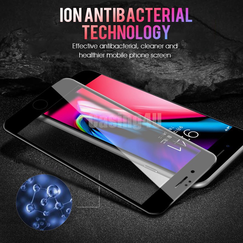 Protective Glass on the For iPhone 6/6s 7/8 Plus SE2 11 Pro XR X XS Max XR Tempered Screen Protector Curved Edge Glass Full Cover Glass