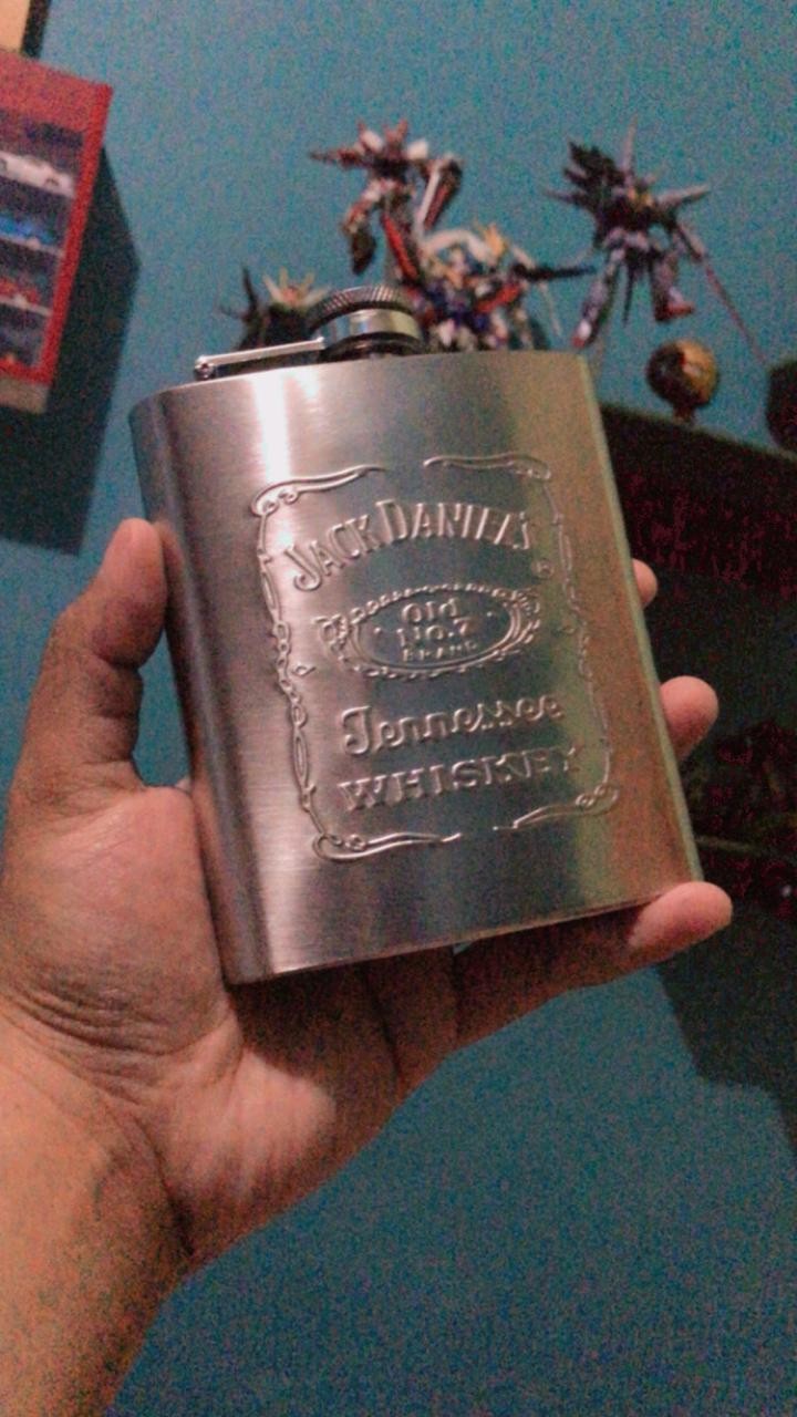 Botol Minum Hip Flash 9 Oz Botol Stainless Steel Jimbeam
