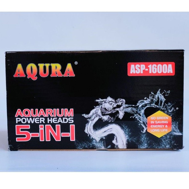 Pompa Celup AQURA ASP-1600A Filter Aquarium Aquascape Hidroponik 16watt power head Submersible Pump