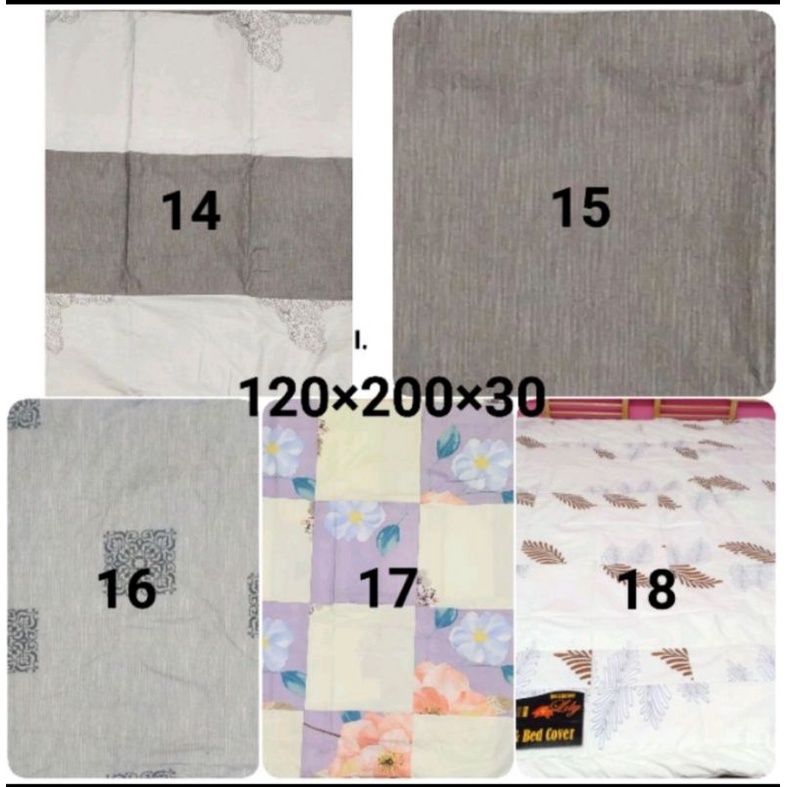 Sprei PERCA my love 120x200x30 single size tinggi 30 motif 4